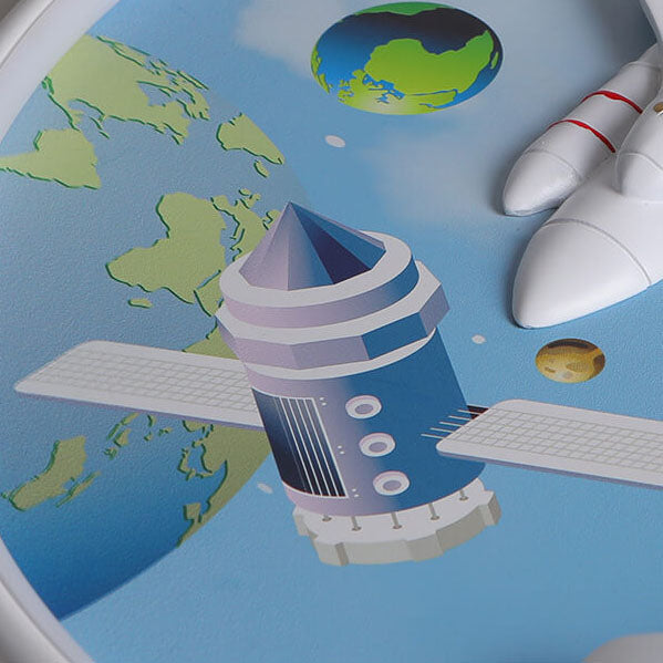 Nordischer minimalistischer Cartoon-Resin-Runder LED-Deckenleuchte 