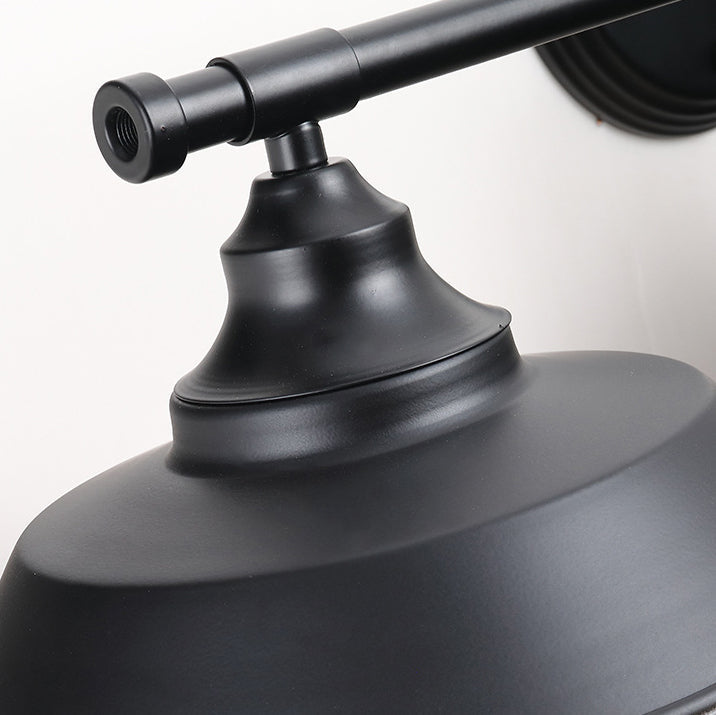 Zeitgenössische industrielle runde Eisen 2/3 Licht Wandleuchte Lampe für Badezimmer 