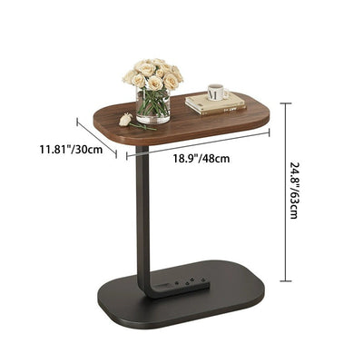 Moderner minimalistischer rechteckiger PVC-Kunststoffpaneel-Beistelltisch für das Wohnzimmer 