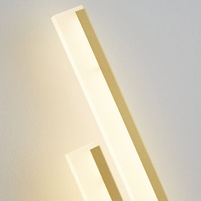Moderne minimalistische vertikale Bar Acryl Eisen LED Wandleuchte Lampe für Wohnzimmer 