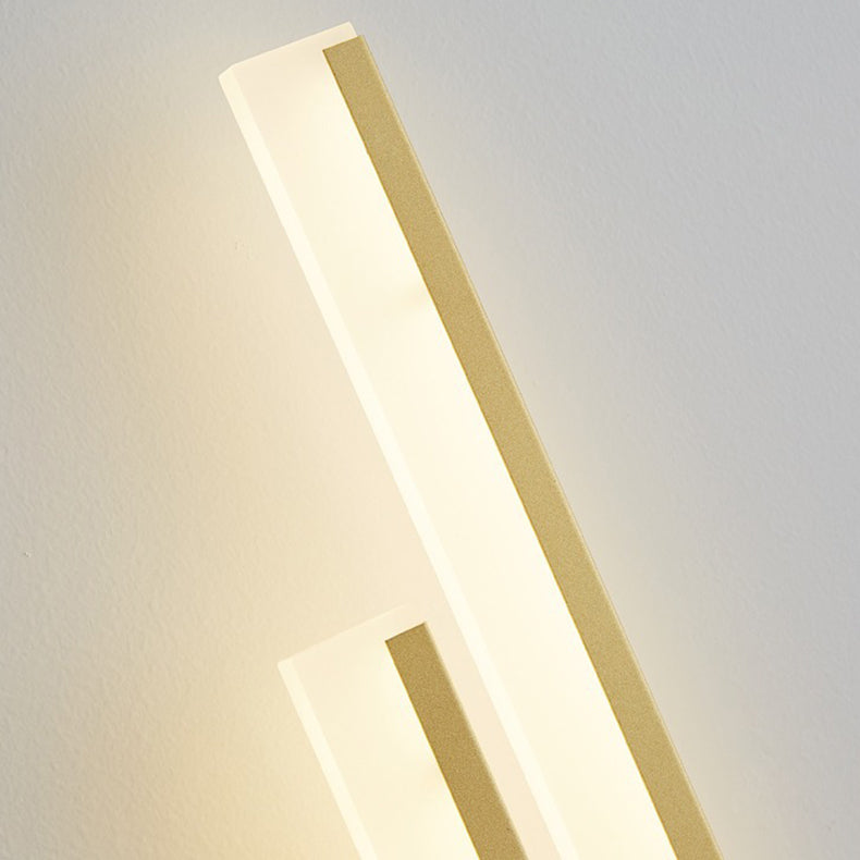 Moderne minimalistische vertikale Bar Acryl Eisen LED Wandleuchte Lampe für Wohnzimmer 