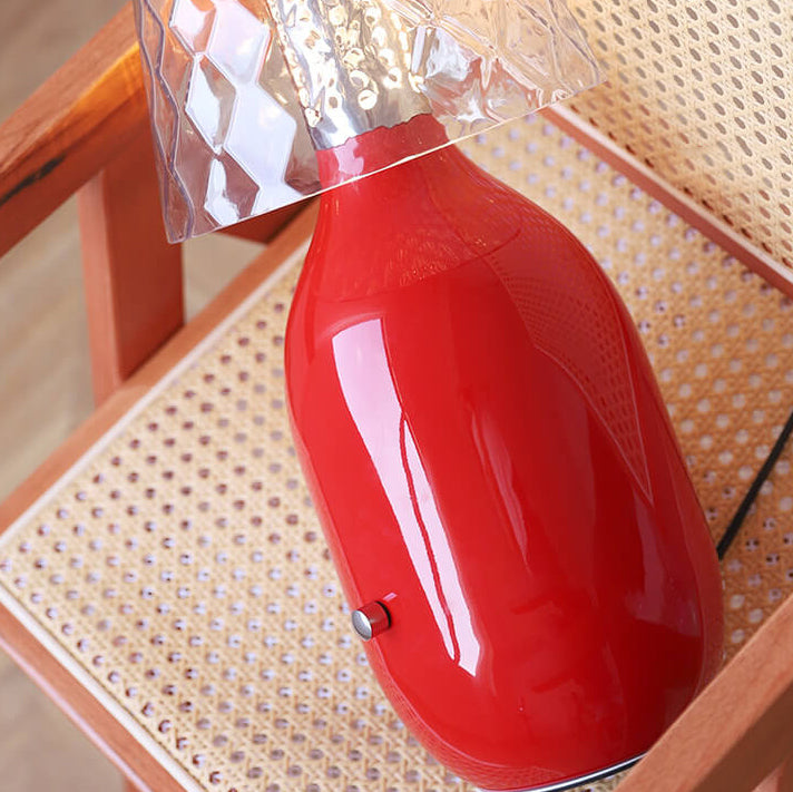 Nordic Vintage Candy Glass Iron Base LED Touch Table Lamp