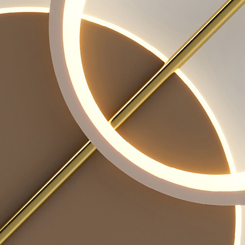 Moderne minimalistische runde Eisen Acryl LED Wandleuchte Lampe für Schlafzimmer 