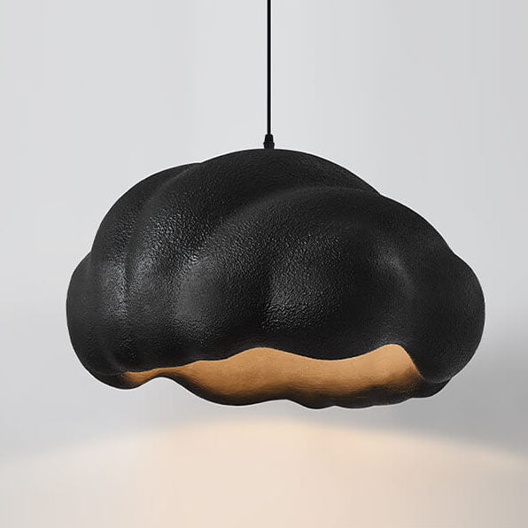 Nordic Simple Cream Style Polystyrol Spezialförmige 1-Licht Pendelleuchte 