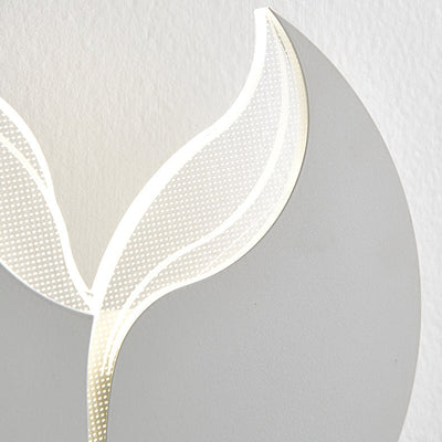Zeitgenössische kreative Eisen Acryl Sapling Schatten LED Wandleuchte Lampe für Schlafzimmer 