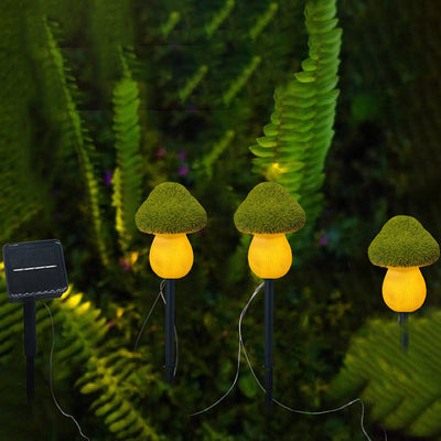 Zeitgenössische kreative wasserdichte Solar Pilz Rasen Harz Boden Stecker LED Outdoor Landschaft Licht für Garten 