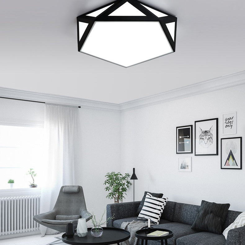 Moderne Einfachheit Openwork Diamant Acryl Schatten LED Unterputz Deckenleuchte Für Wohnzimmer 