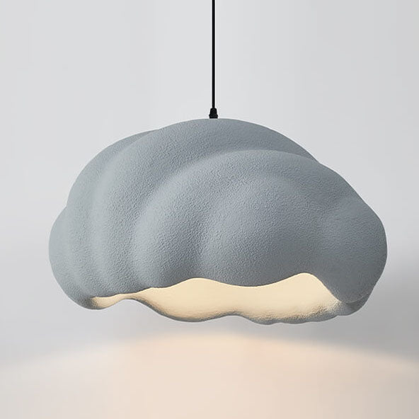 Nordic Simple Cream Style Polystyrol Spezialförmige 1-Licht Pendelleuchte 