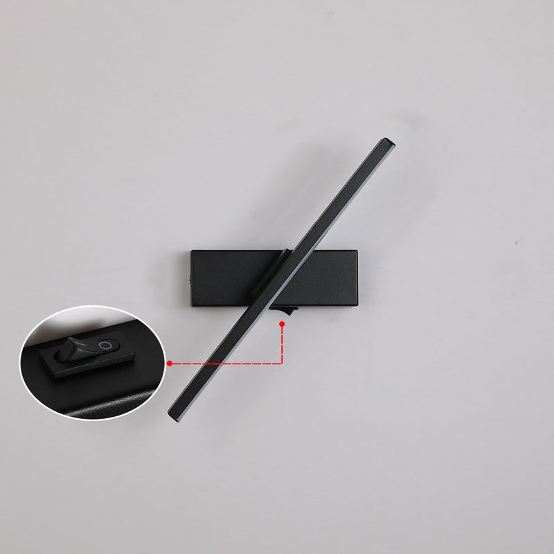Moderne Einfachheit Streifen Rechteck Aluminium Eisen Silikon LED Wand Leuchte Lampe Für Schlafzimmer 