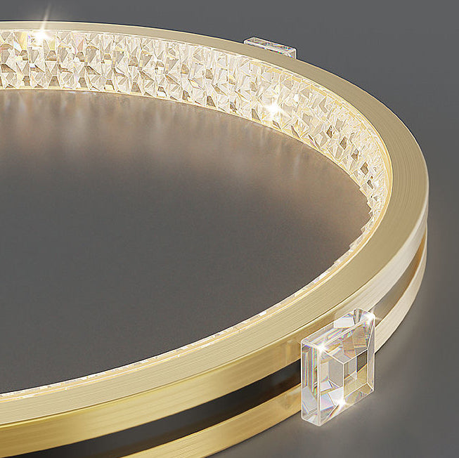 Lustre LED contemporain en acrylique cristal de luxe avec abat-jour en forme de fleur pour chambre 