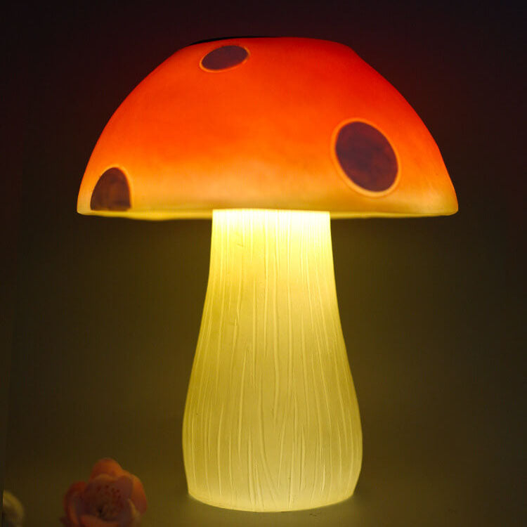 Outdoor Waterproof Mushroom Shaped Resin LED Solar Lawn Garden Light