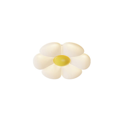 Luz de techo LED empotrada de hierro PE con diseño de flor de margarita creativa contemporánea para dormitorio 