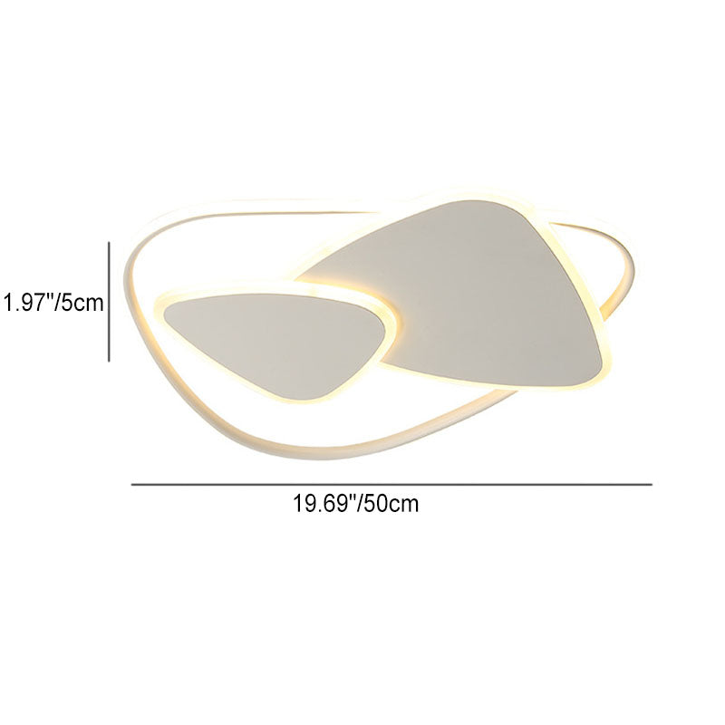 Moderne minimalistische Dreieck Aluminium Eisen Acryl LED Deckenleuchte für Schlafzimmer 