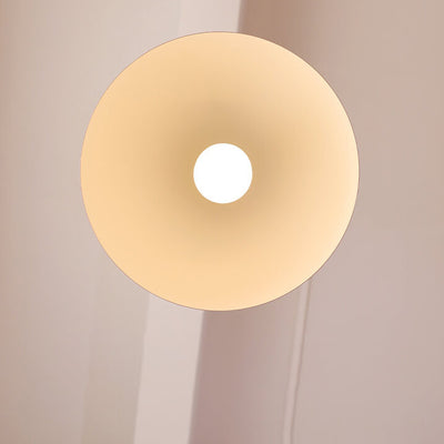 French Retro Semi-Circular Iron 1-Light Pendant Light