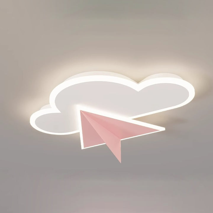 Moderne Art Deco Kinder Eisen Acryl Wolke Flugzeug LED Unterputz Deckenleuchte für Schlafzimmer 