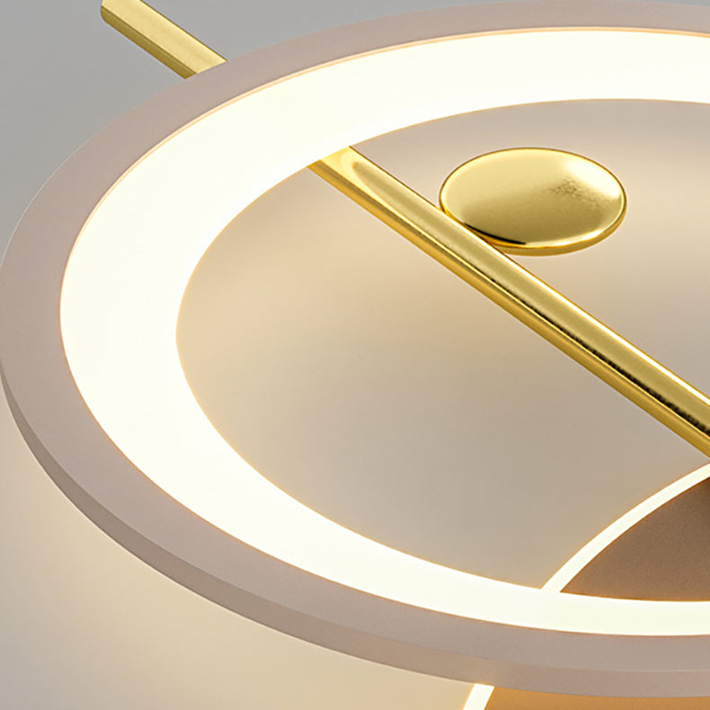 Moderne minimalistische runde Eisen Acryl LED Wandleuchte Lampe für Schlafzimmer 