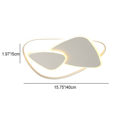 Moderne minimalistische Dreieck Aluminium Eisen Acryl LED Deckenleuchte für Schlafzimmer 