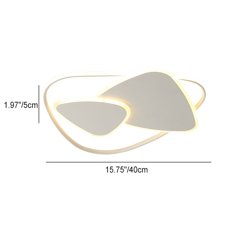 Moderne minimalistische Dreieck Aluminium Eisen Acryl LED Deckenleuchte für Schlafzimmer 