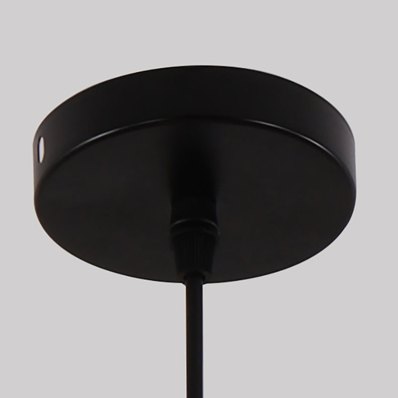 Traditionelle chinesische Muschelform Hardware Bambus 1-Licht Pendelleuchte für Wohnzimmer 