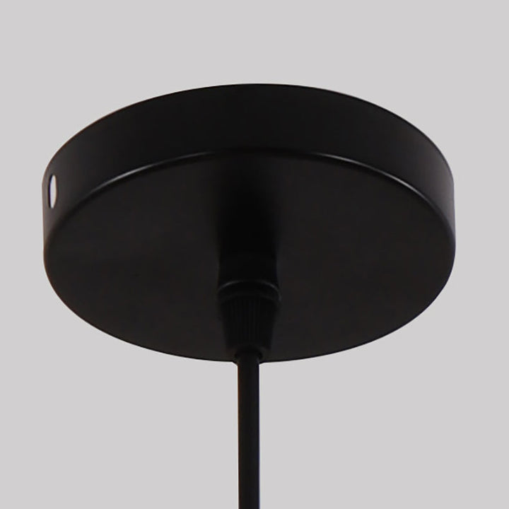 Traditionelle chinesische Muschelform Hardware Bambus 1-Licht Pendelleuchte für Wohnzimmer 