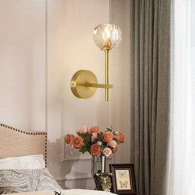Moderne Luxus Schüssel Stahl Kristall 1/2-Licht Wand Leuchte Lampe Für Wohnzimmer 