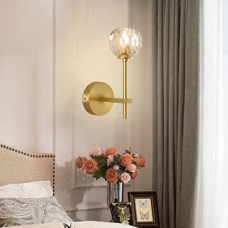 Moderne Luxus Schüssel Stahl Kristall 1/2-Licht Wand Leuchte Lampe Für Wohnzimmer 