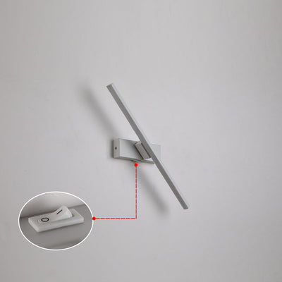 Moderne Einfachheit Streifen Rechteck Aluminium Eisen Silikon LED Wand Leuchte Lampe Für Schlafzimmer 