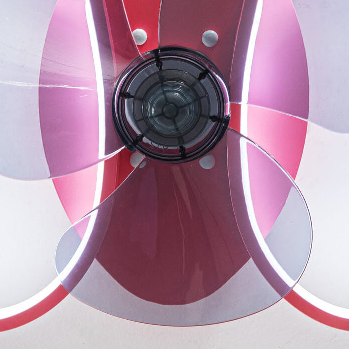 Nordic Creative Silikon-Schmetterlingsform LED Deckenventilatorleuchte 