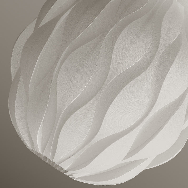 Moderne minimalistische Eisen PE Ananas Design 1-Licht Semi-Flush Mount Deckenleuchte für Wohnzimmer 