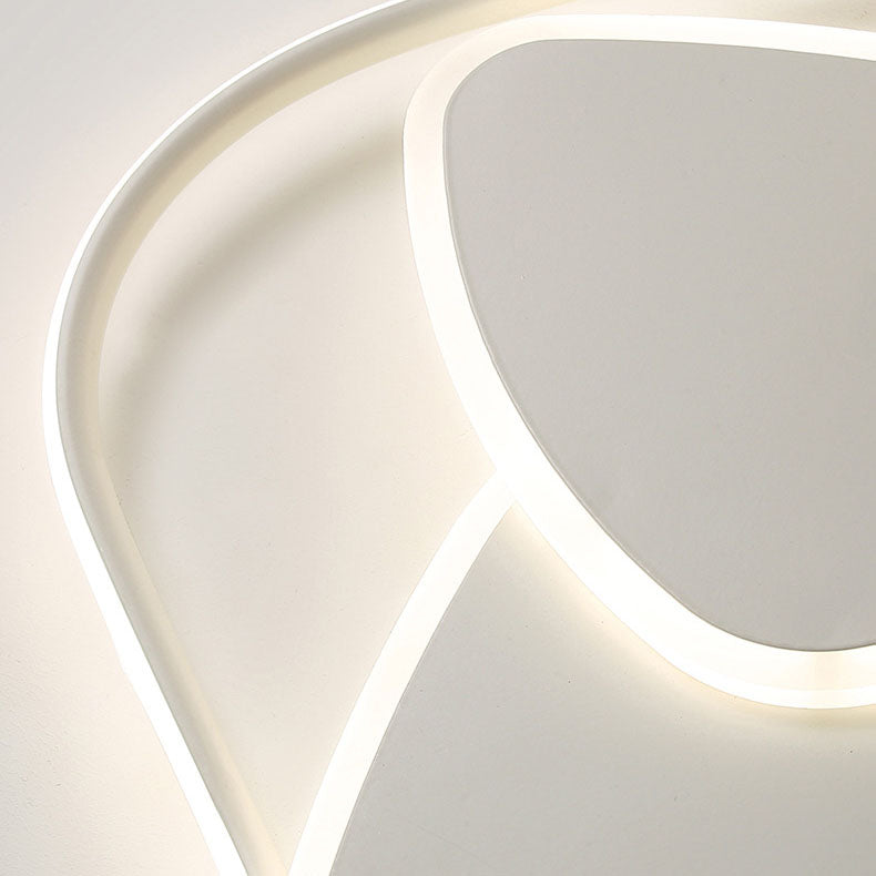 Moderne minimalistische Dreieck Aluminium Eisen Acryl LED Deckenleuchte für Schlafzimmer 