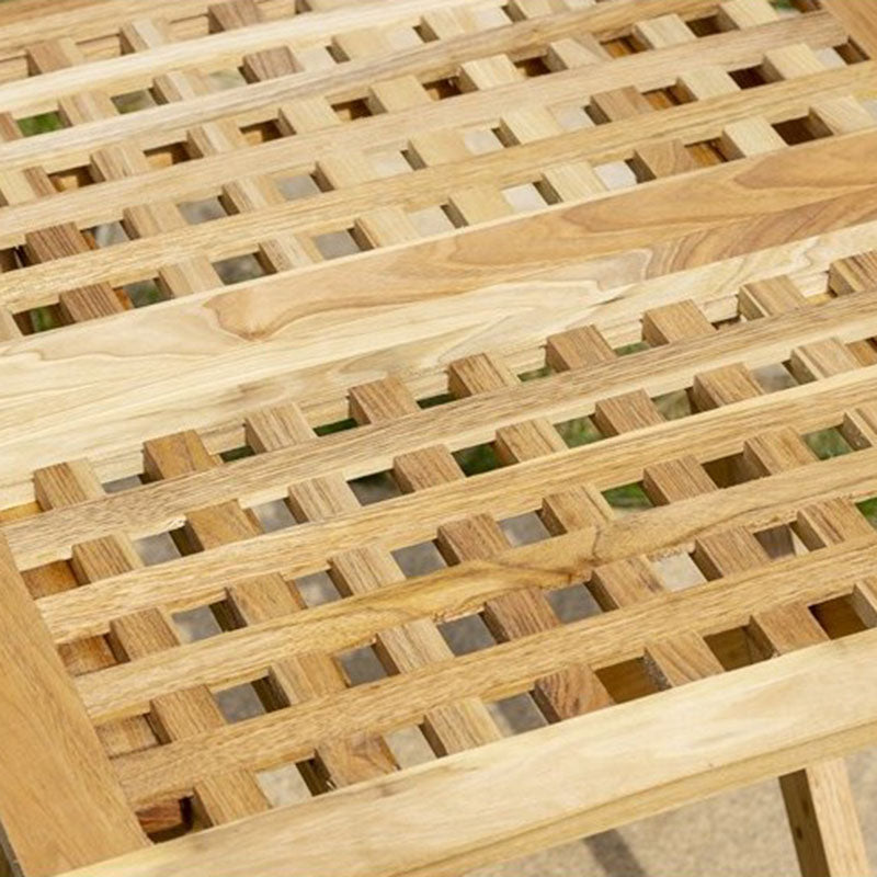 Traditional Rustic Square Catalpa Wood Coffee Table 1-Tier For Living Room