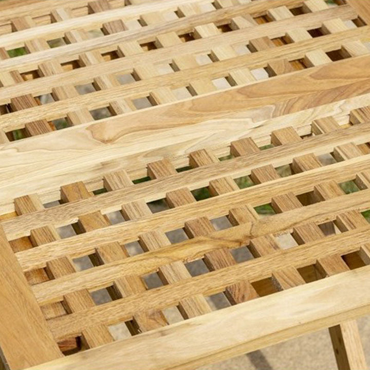 Traditional Rustic Square Catalpa Wood Coffee Table 1-Tier For Living Room