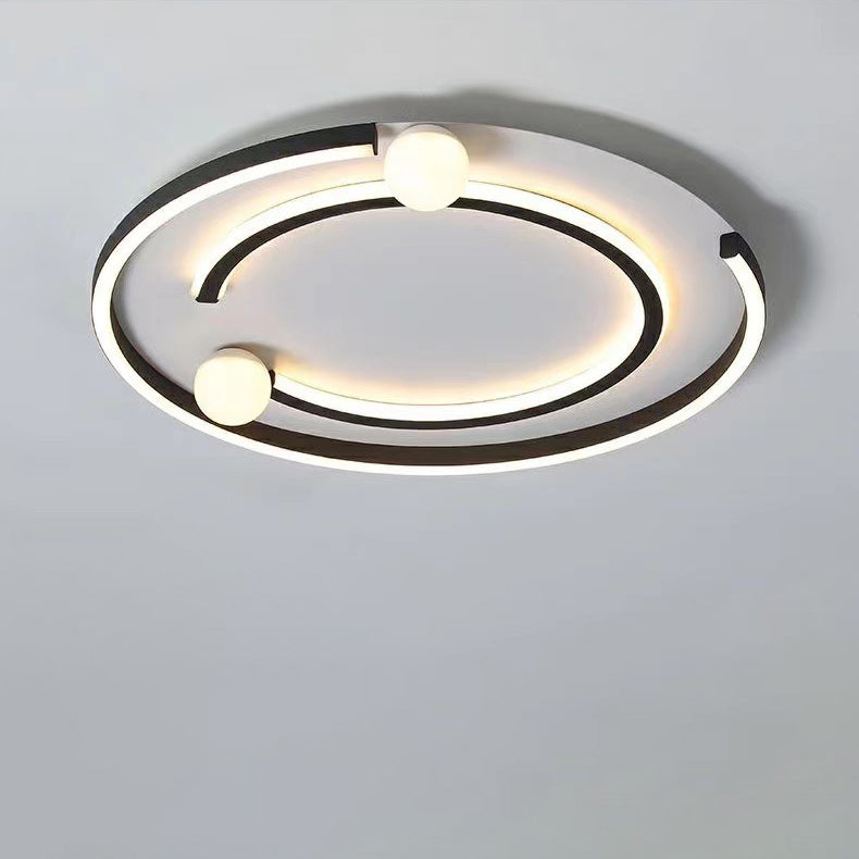 Moderne minimalistische Eisen Silica rechteckige quadratische runde LED Unterputz Deckenleuchte für Wohnzimmer 