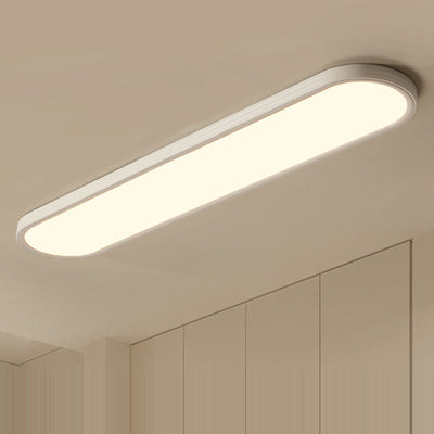 Modern Simplicity Aluminum Acrylic Strip LED Flush Mount Ceiling Light For Hallway