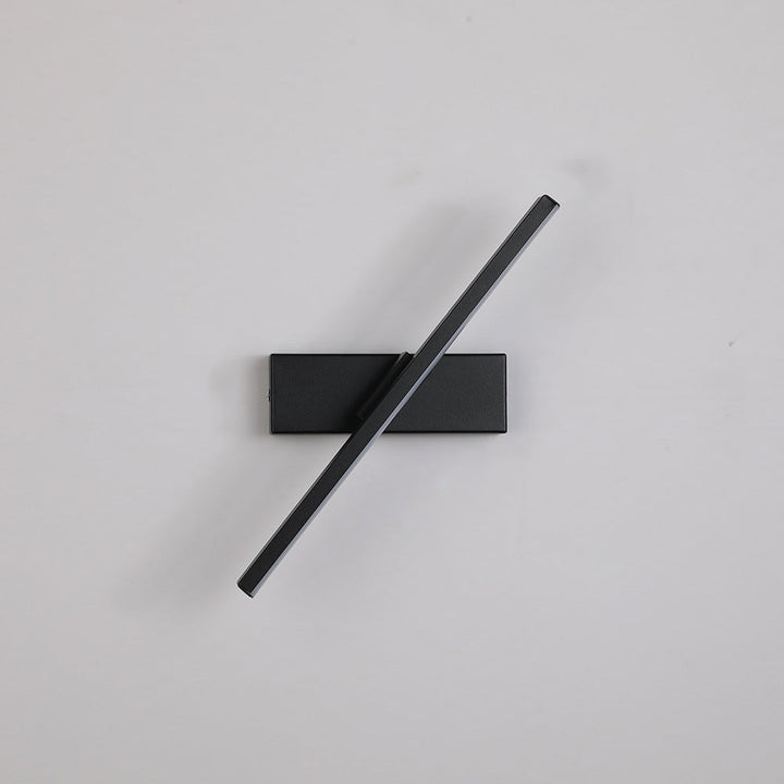 Modern Simplicity Strip Rectangle Aluminum Iron Silicone LED Wall Sconce Lamp For Bedroom