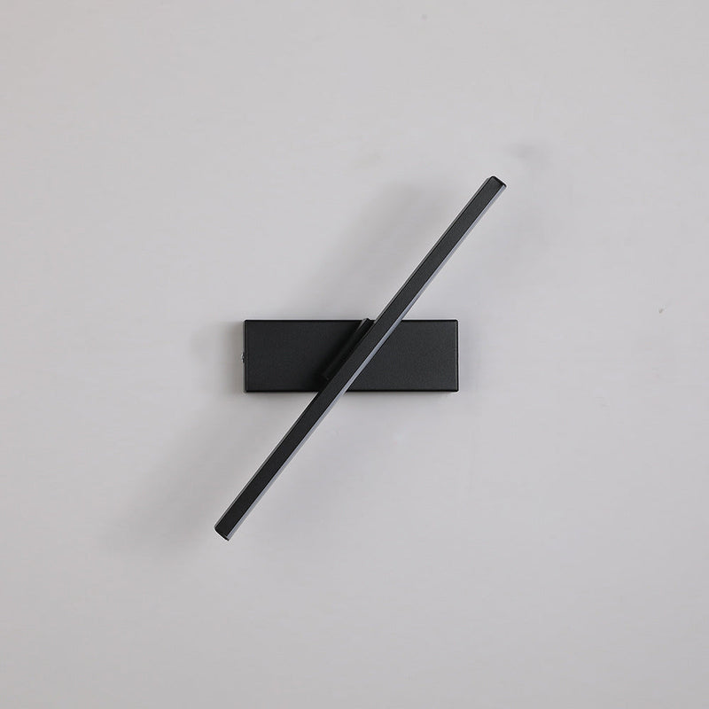 Moderne Einfachheit Streifen Rechteck Aluminium Eisen Silikon LED Wand Leuchte Lampe Für Schlafzimmer 