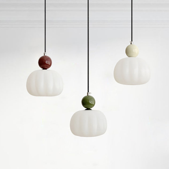 Lampe suspendue moderne minimaliste ronde en fer et acrylique avec 1 lumière pour salon 