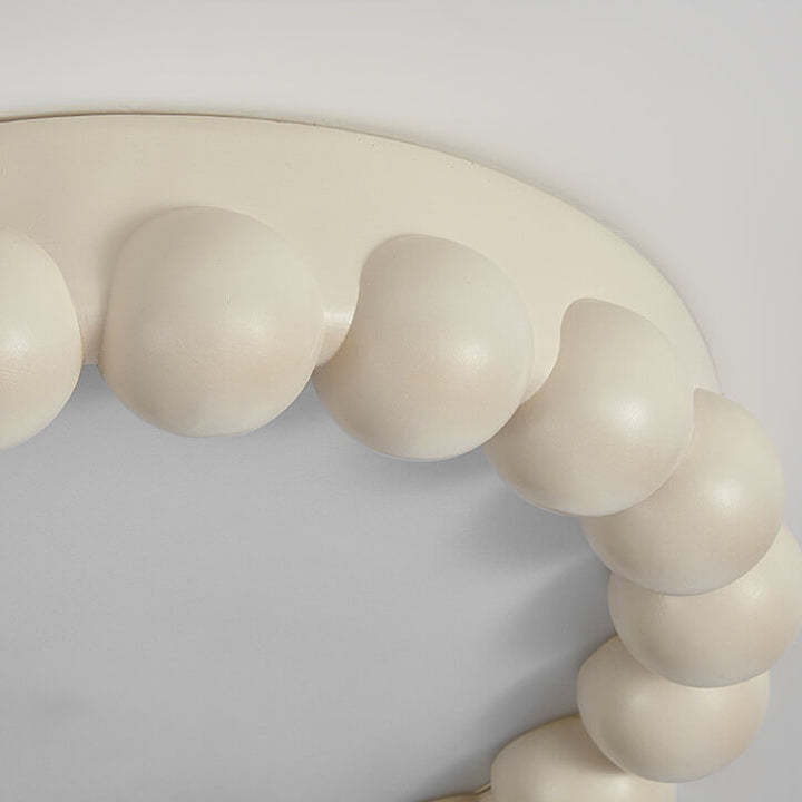 Plafonnier LED en verre et acier acrylique moderne crème français 