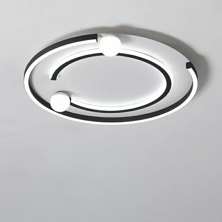 Moderne minimalistische Eisen Silica rechteckige quadratische runde LED Unterputz Deckenleuchte für Wohnzimmer 