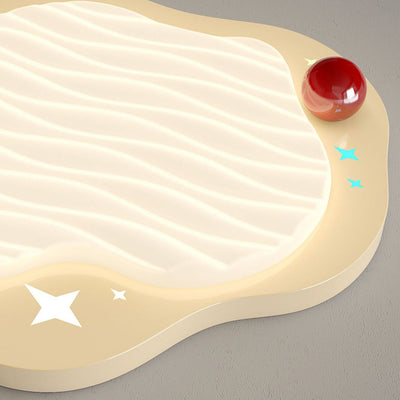 Plafonnier LED en forme d'œuf carré en fer PE pour enfants créatifs contemporains avec volants pour chambre 