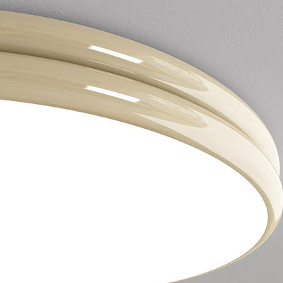 Luz de techo LED de montaje empotrado redonda de doble capa de aluminio acrílico minimalista moderna para dormitorio 