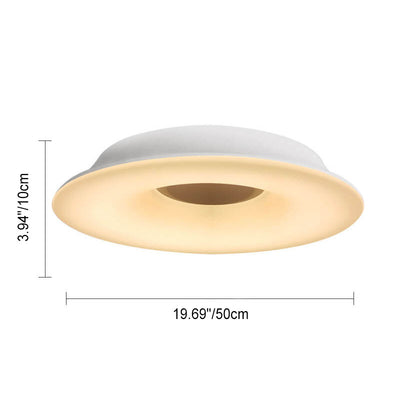 Modern Simple Round Hat Design Hardware LED Ceiling Chandelier