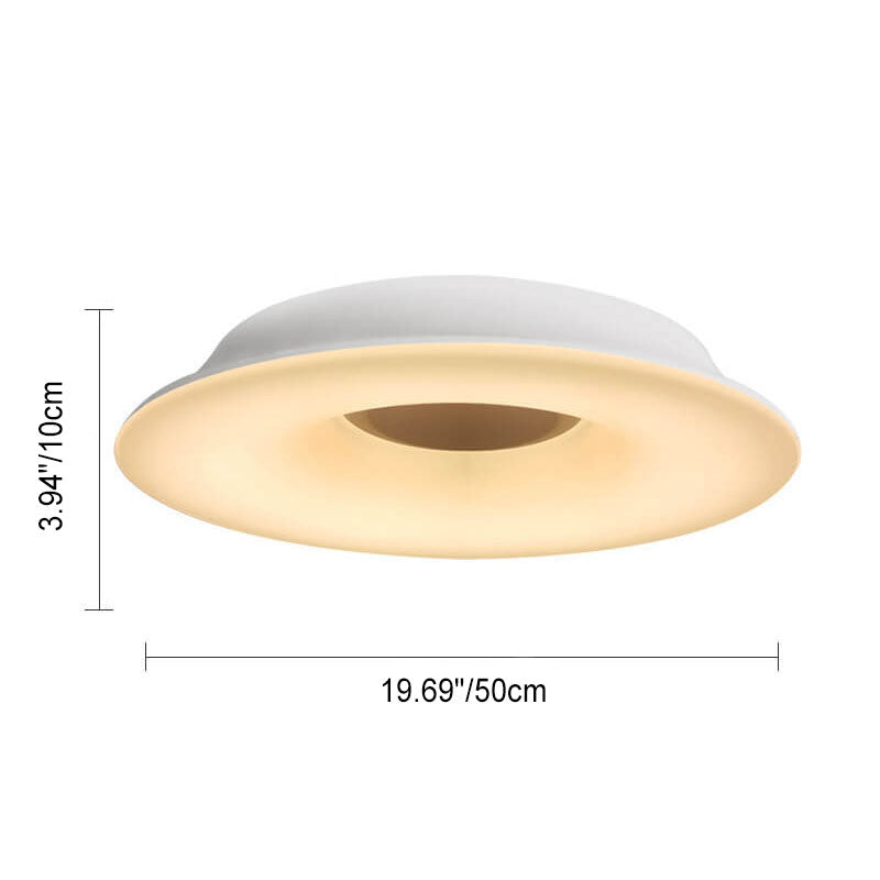 Modern Simple Round Hat Design Hardware LED Ceiling Chandelier