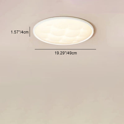 Luz de techo LED empotrada de PVC de hierro con celosía redonda minimalista moderna para dormitorio 