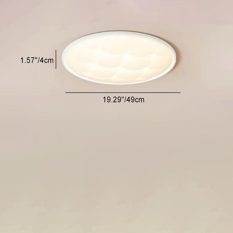 Luz de techo LED empotrada de PVC de hierro con celosía redonda minimalista moderna para dormitorio 