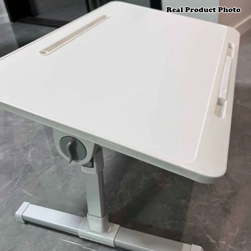Modern Minimalist Rectangular MDF Carbon Steel Folding Desk Adjustable Height For Bedroom