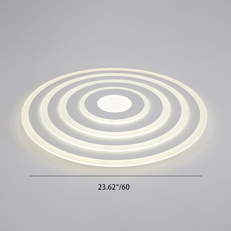 Moderne unbedeutende runde Eisen-Acryl-LED-Deckenleuchte für Schlafzimmer 
