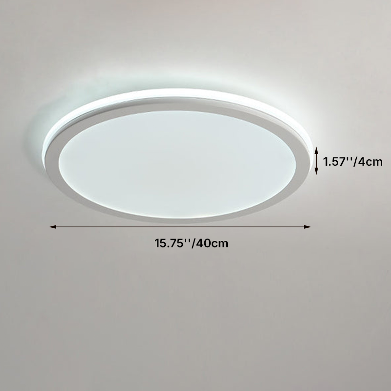 Modern Creative Circle Iron LED Flush Mount Ceiling Light