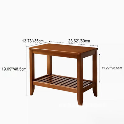 Mesa de café cuadrada de madera minimalista moderna con cuatro patas para sala de estar 