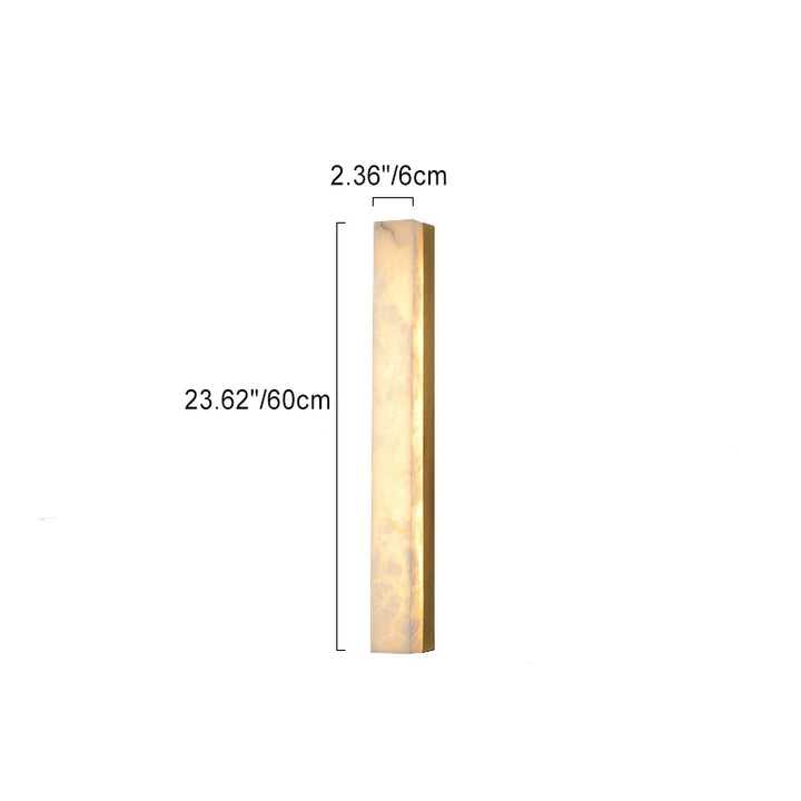 Applique murale LED en cuivre marbré minimaliste moderne pour salon 